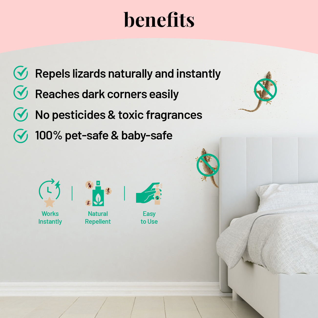 Plant-based Lizard Repellent Spray