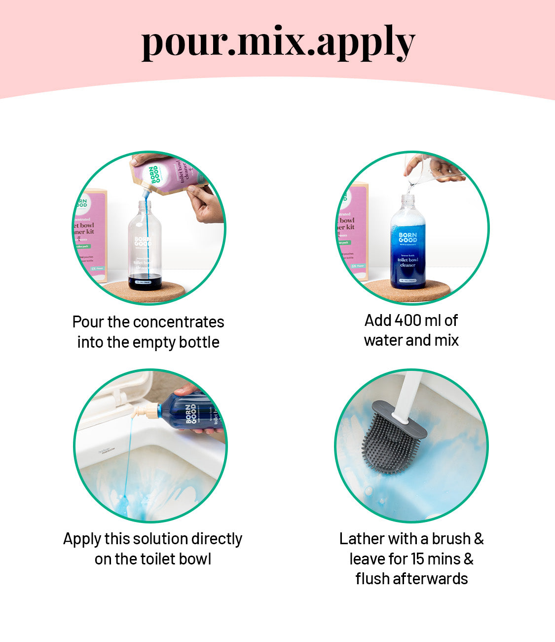 Toilet bowl cleaner concentrate