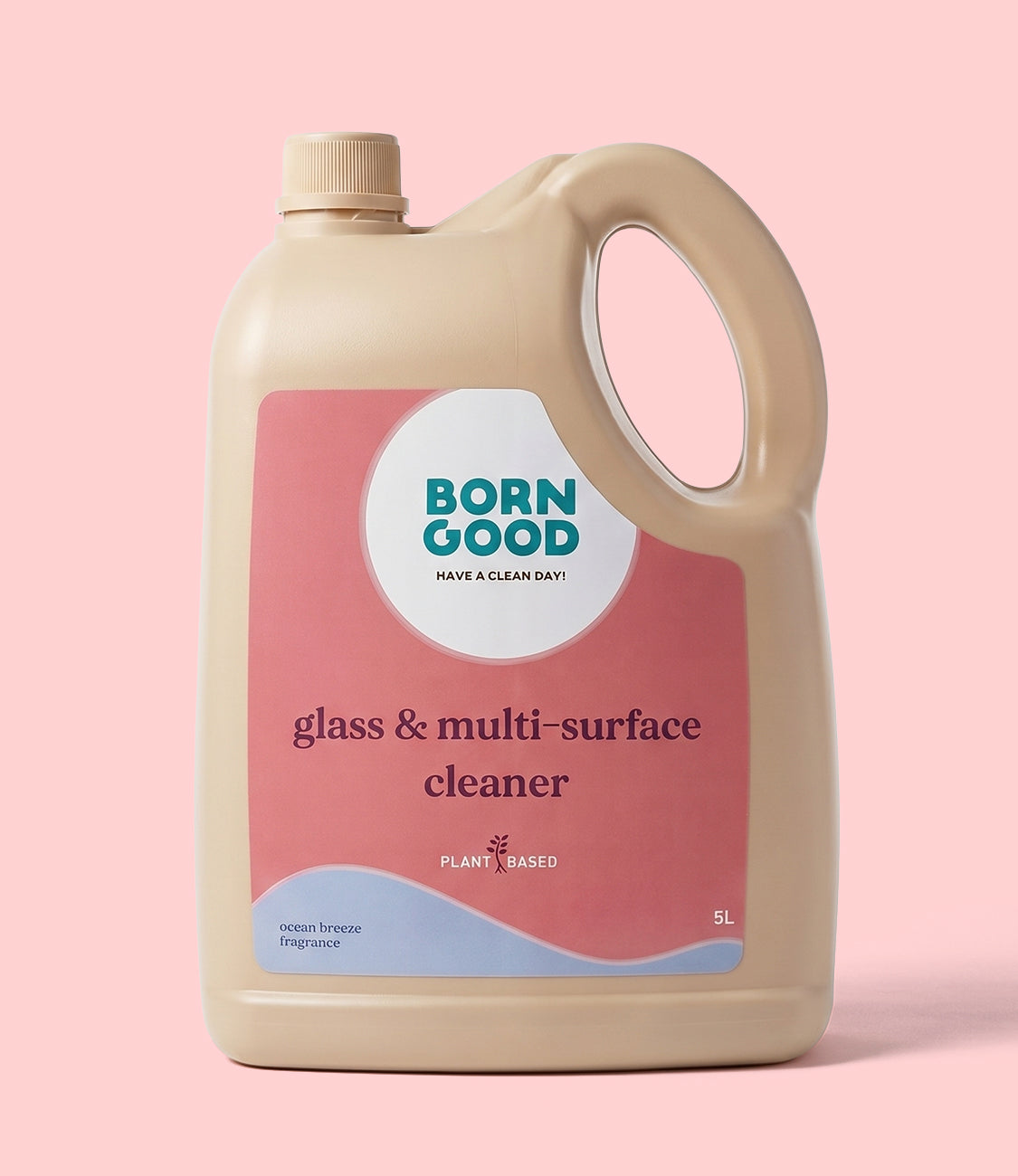 Plant-based glass and multi-surface cleaner