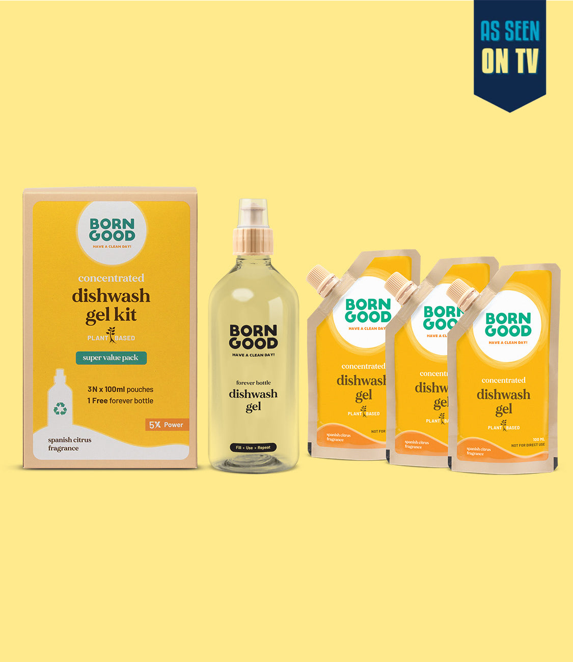 Dishwash gel concentrate