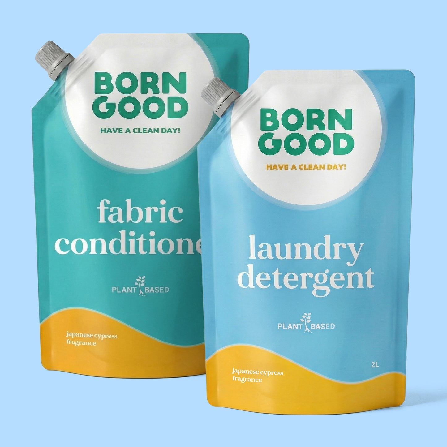Plant-Based Liquid Laundry Detergent and Fabric Conditioner Combo Pack (2-in-1 Eco Care Set)