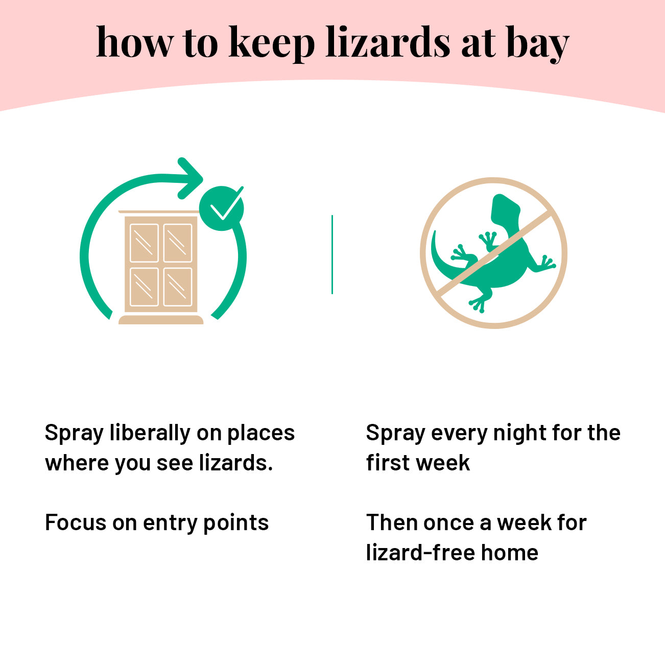 Plant-based Lizard Repellent Spray