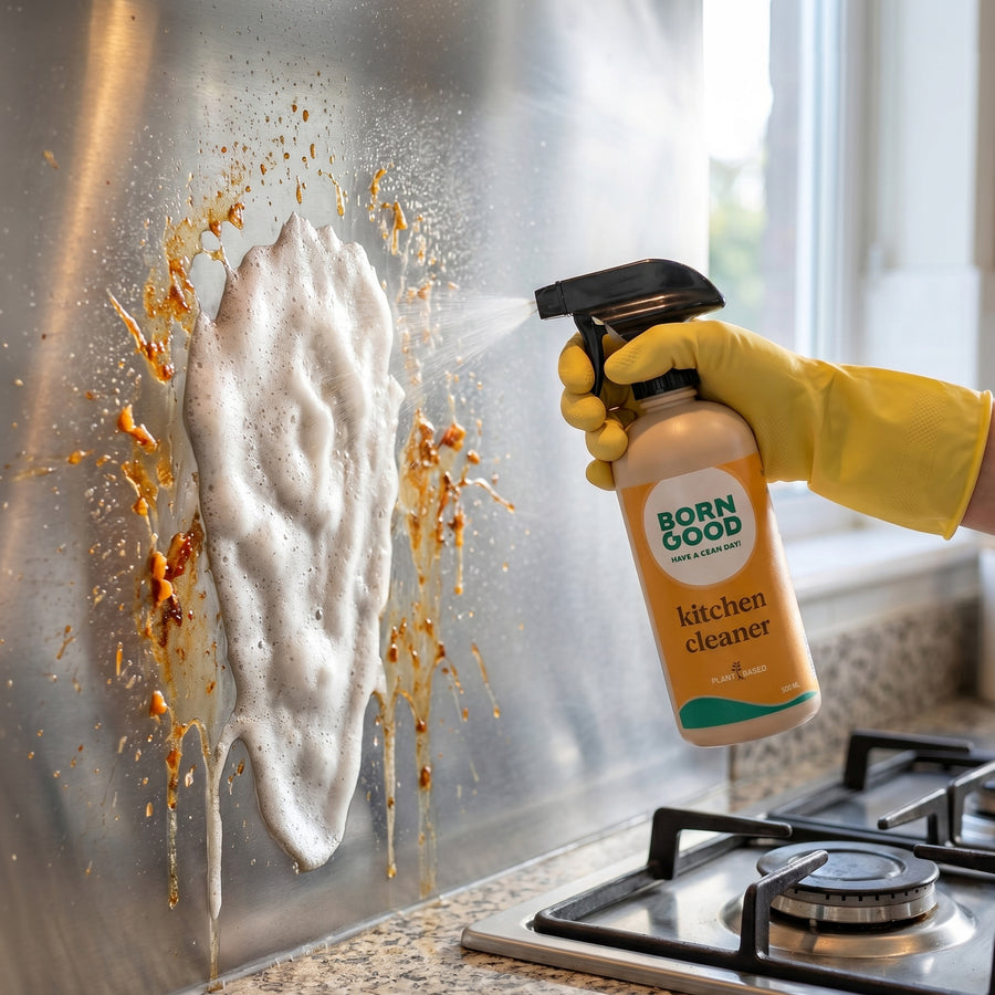 Spray the foam